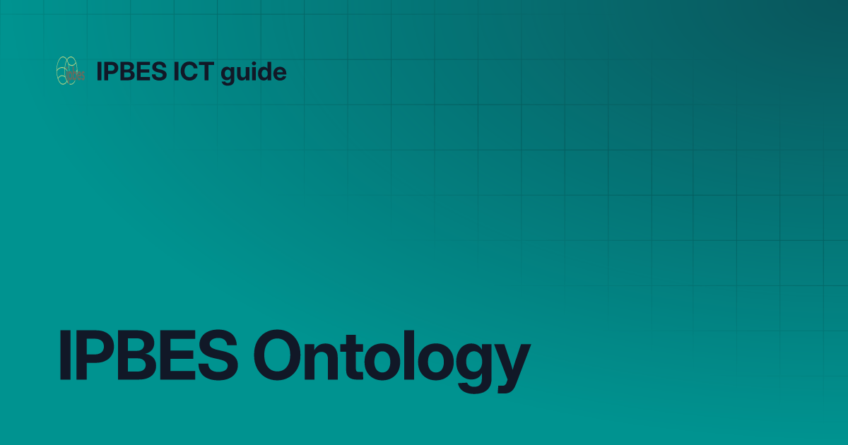 IPBES Ontology | IPBES ICT guide